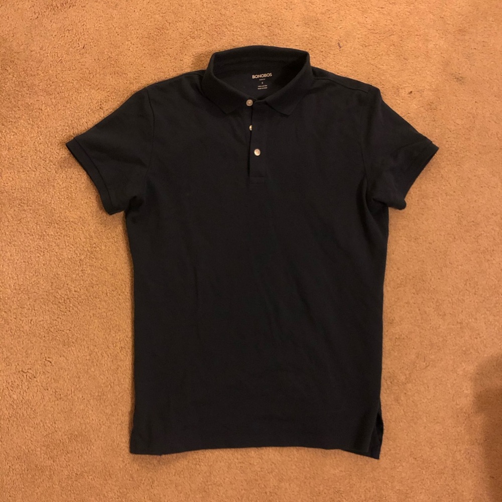 bonobos slim fit navy polo